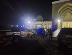 Kapolres Hadiri saat Upacara, Sambut Bupati dan Wakil Bupati Baru Dengan Acara Adat LAMR di Bagan Siapi-api