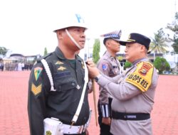 Kapolres Rohil Pimpin Upacara Apel Gelar Pasukan, Operasi Ketupat Lancang Kuning Tahun 2025