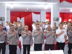 Kapolda Riau Kunjungi Polres Rohil, Beri Arahan dan Lakukan Peletakan Batu Pertama Pembagunan Gedung Pelayanan Publik