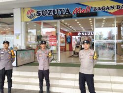 Gelar Patroli di Dept Store SUZUYA, Polsek Bagan Sinembah Jaga Kamtibmas Tempat Keramaian