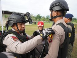 Pimpin Upacara Wakapolda Riau Tutup Pelatihan Tim RAGA Gelombang Kedua di SPN Polda Riau