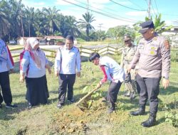 Gelar Aksi Penanaman Pohon, Masyarakat dan Polsek Bagan Sinembah Wujudkan Kepedulian Pada Lingkungan