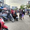 Polsek Bagan Sinembah Laksanakan Giat Strong Point Pagi, di Jalan Sudirman Bagan Batu