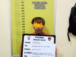 Ringkus Seorang Pria Pengganguran Sat Reskrim Polres Rohil Ungkap Kasus Curanmor di Jalan Lintas Manggala – Pujud