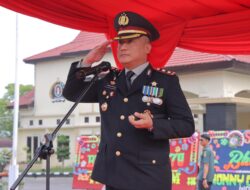 Polres Rokan Hilir Gelar  Upacara Dan Syukuran Di Hari Bhayangkara Ke -79.