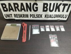 Polsek Kualuh Hulu Amankan satu Pria Pengedar Narkotika jenis Sabu