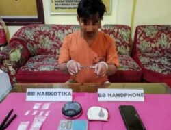 Polsek Kampar Kiri Hilir Ungkap Kasus Narkoba, 2,42 Gram Sabu Diamankan