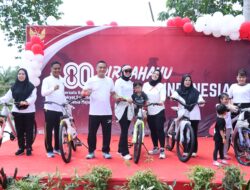 Meriahkan HUT RI Ke-80, Polres Rohil Gelar Olahraga Bersama dan Lomba Rakyat