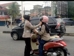 Menjaga Disiplin Berkendara dan Cegah Laka Lantas, Saklantas Polres Rohul Gelar Pengaturan Lalu Lintas.