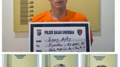 POLSEK BAGAN SINEMBAH AMANKAN PELAKU PENCURIAN SEPEDA MOTOR