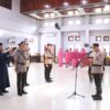 Kabag SDM dan Kasat POLAIRUD Polres Rokan Hilir, di Sertijabkan Dalam Sebuah Rangkian Upacara