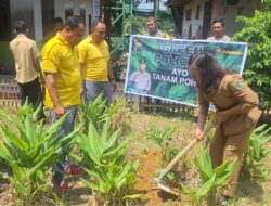 Program Green Policing Dan Penanaman bibit pohon di lingkungan Puskesmas Bagan Batu
