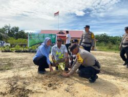 POLSEK BAGAN SINEMBAH SUKSES GELAR PENANAMAN 21000 POHON, DUKUNG PROGRAM KAPOLDA RIAU HIJAUKAN LINGKUNGAN