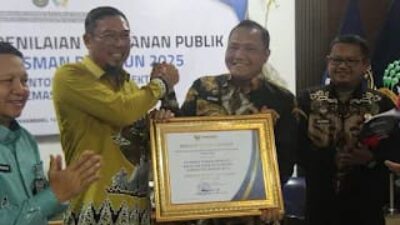 Lapas Pasir Pangarayan Raih Nilai Sangat Baik Dalam Penjalan Malad Minitrasi Pelayanan publik 2025 dari Ombudsman RI perwakilan Riau