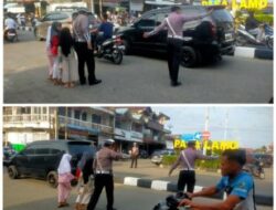 Polres Rohul Siagakan Puluhan Personel Sat Lantas untuk, Fokus Cegah Kemacetan di Lokasi Penjualan Takjil