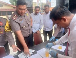 Polsek Bagan Sinembah Laksanakan Waskat Tes Urine Personel, Seluruhnya Negatif Narkotika