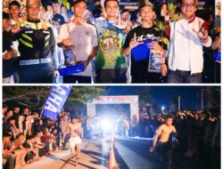 Polres Rokan Hulu Gelar Lomba Balap Lari Malam Hari, Salurkan Energi Anak Muda ke Arah Positif