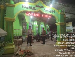 Polsek Bagan Sinembah Amankan Ibadah Sholat Tarawih, Pastikan Situasi Kondusif di Bulan Ramadhan