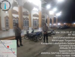 Polsek Bagan Sinembah Laksanakan Patroli Subuh, Jaga Keamanan Ibadah Masyarakat