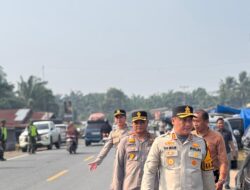 Kapolres Rohil Bersama PJU Pantau Arus Balik Lebaran, Pastikan Lalin Aman dan Lancar
