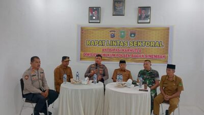 Polsek Bagan Sinembah Gelar Rapat Lintas Sektoral Antisipasi Karhutla