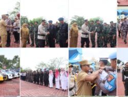 Kapolres Rohil Bersama Wakil Bupati Pimpin Apel Gelar Pasukan Operasi Ketupat Lancang Kuning 2026