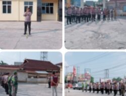 Kapolsek Bagan Sinembah Pimpin Apel Kesiapsiagaan Pengamanan Malam Takbiran Idul Fitri 1447 H