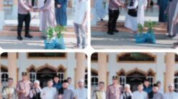 Polsek Bagan Sinembah Amankan Sholat Idul Fitri 1447 H, Sekaligus Serahkan Bibit Pohon ke Pengurus Masjid