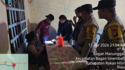 Jaga Kondusivitas Malam Minggu, Polsek Bagan Sinembah Sisir Titik Rawan C3 dan Warung Remang-Remang