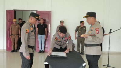 KAPOLDA RIAU TEGASKAN KOMITMEN BERANTAS NARKOBA, KAPOLRES ROHIL LANTIK KAPOLSEK PANIPAHAN YANG BARU