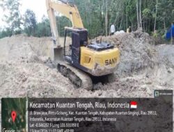 Ironi di Jantung Kota: Alat Berat “Garap” Emas di Pinggir Jalan Aspal Kenegerian Kari, Hukum Seolah Mati Suri