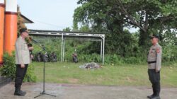 Kapolres Rohil Pimpin Apel Personel Baru Polsek Panipahan, Tegaskan Komitmen Bersih dari Narkoba