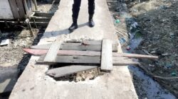 Pengusaha Viar Panipahan Perbaiki jalan Bakti dana Pribadi.