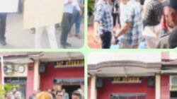 Massa TTB Unjuk Rasa di Polres Tebing Tinggi, Tuntut Pengusutan Dugaan Korupsi di Bappeda Tahun 2024