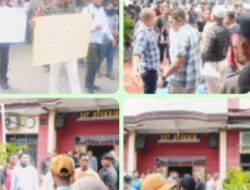 Massa TTB Unjuk Rasa di Polres Tebing Tinggi, Tuntut Pengusutan Dugaan Korupsi di Bappeda Tahun 2024