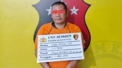 ‎  Kanit Reskrim Polsek Kualuh Hulu Amankan seorang pria.