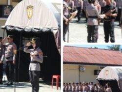 Kapolres Pesisir Barat Pimpin Apel Sabuk Kamtibmas Bersama Masyarakat