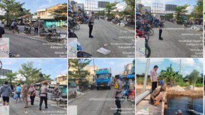 Polsek Bagan Sinembah Gelar Strong Point Pagi, Arus Lalin di Bagan Batu Lancar dan Kondusif