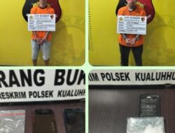 Polsek Kualuh Hulu Gagalkan Peredaran 10,10 Gram Sabu, Dua Pria Asal Aek Kanopan dan Deli Serdang Diringkus
