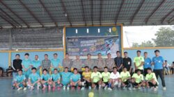Wakapolres Rohil Resmikan Pembukaan Turnamen Futsal dalam Rangka Peringatan May Day  di Panipahan. 