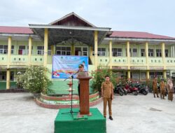 Kapolsek Panipahan Pimpin Upacara Hardiknas 2026 di SDN 001 Panipahan