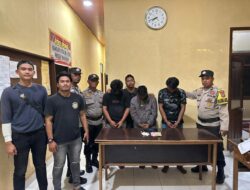 Jajaran Unit Reskrim Polsek Panipahan Tangkap Pelaku Dugaan Narkoba di bundaran.