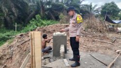 POLRES ROHIL TERUS PACU PEMBANGUNAN JEMBATAN MERAH PUTIH PRESISI, PROGRES CAPAI 90 PERSEN