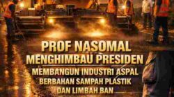 Prof Dr KH Sutan Nasomal: Sampah Plastik dan Ban Bisa Menjadi Aspal Masa Depan Indonesia