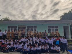 POLSEK BAGAN SINEMBAH GELAR SOSIALISASI BAHAYA NARKOBA DAN KENAKALAN REMAJA DI MA/MTS AL-USMANIYAH BAGAN BATU