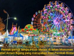 Izin Arena Pasar Malam di Fasum Monumen Relief Antam Kijang Dipertanyakan
