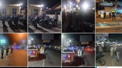 Polsek Bagan Sinembah Gelar Razia Balap Liar, Lima Motor Berknalpot Brong Diamankan