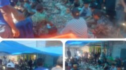 Polsek Panipahan Hadiri Penyembelihan Hewan Qurban Jalan Damai. 