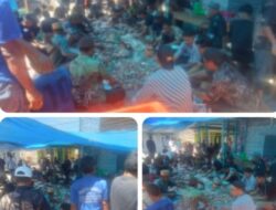 Polsek Panipahan Hadiri Penyembelihan Hewan Qurban Jalan Damai. 