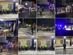 Kapolsek Bagan Sinembah Pimpin Razia Balap Liar, Tujuh Sepeda Motor Diamankan